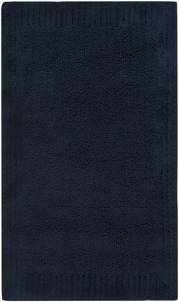 Plush Master Bath Pmb633  Not Available 100% Cotton Rug Navy / Navy