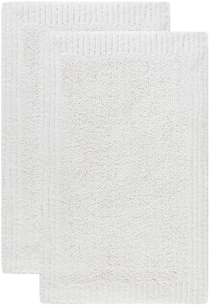 Plush Master Bath Pmb633  Not Available 100% Cotton Rug White / White