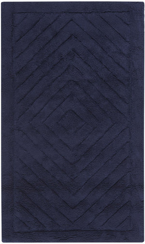 Plush Master Bath Pmb635  Not Available 100% Cotton Rug Navy / Navy