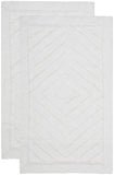 Plush Master Bath Pmb635  Not Available 100% Cotton Rug White / White