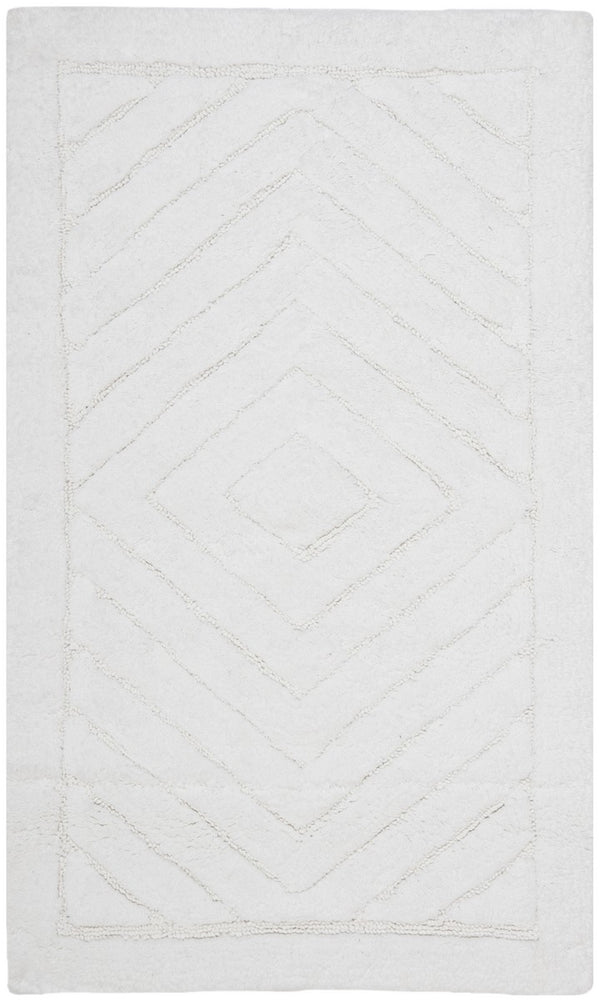 Plush Master Bath Pmb635  Not Available 100% Cotton Rug White / White