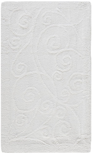 Plush Master Bath Pmb637  Not Available 100% Cotton Rug White / White