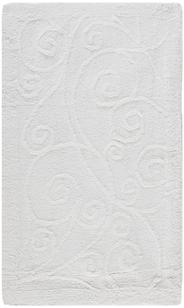 Plush Master Bath Pmb637  Not Available 100% Cotton Rug White / White