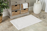 Plush Master Bath Pmb640  Tufted 100%  Cotton Rug White