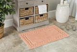 Plush Master Bath Pmb640  Tufted 100%  Cotton Rug Peach