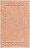 Plush Master Bath Pmb640  Tufted 100%  Cotton Rug Peach