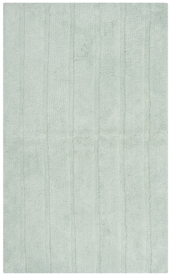 Spa Stripe Tufted Bath Mat Set of 2 - Luxurious Reversible Cotton for Double-Sink Bathrooms