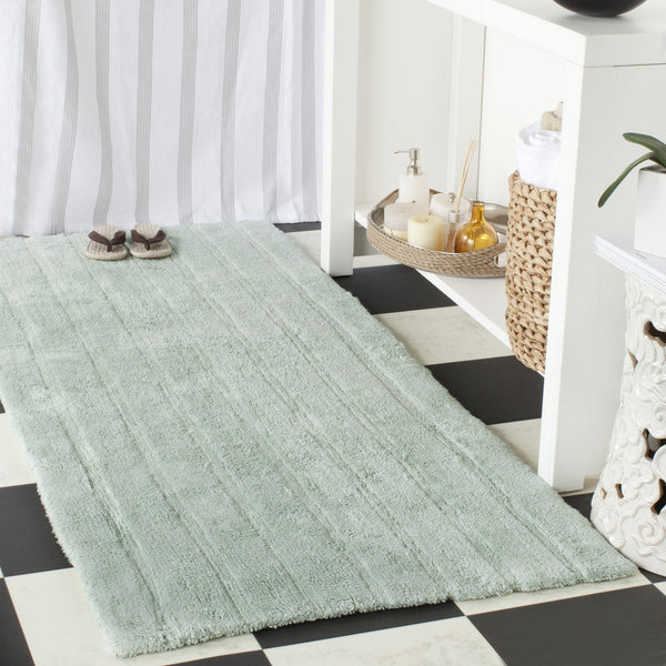 Plush Master Bath Pmb720  Hand Tufted 100% Cotton Rug Aqua
