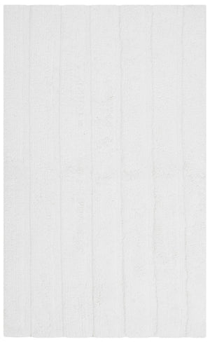Plush Master Bath Pmb720  Hand Tufted 100% Cotton Rug White