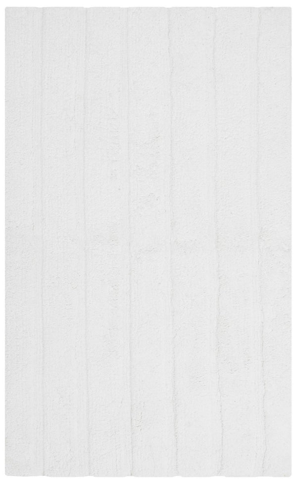 Plush Master Bath Pmb720  Hand Tufted 100% Cotton Rug White