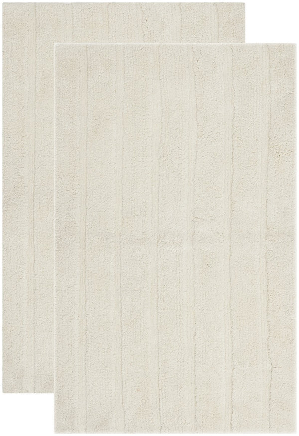 Plush Master Bath Pmb720  Hand Tufted 100% Cotton Rug Vanilla