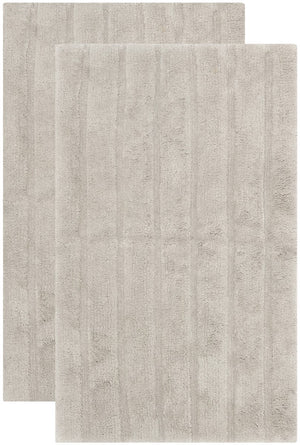 Plush Master Bath Pmb720  Hand Tufted 100% Cotton Rug Grey