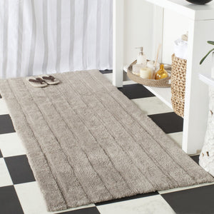 Plush Master Bath Pmb720  Hand Tufted 100% Cotton Rug Grey