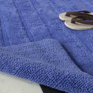 Plush Master Bath Pmb720  Hand Tufted 100% Cotton Rug Indigo