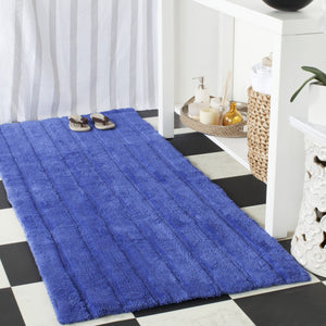 Plush Master Bath Pmb720  Hand Tufted 100% Cotton Rug Indigo