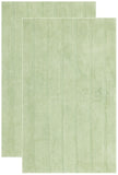 Plush Master Bath Pmb720  Hand Tufted 100% Cotton Rug Light Green