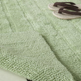 Plush Master Bath Pmb720  Hand Tufted 100% Cotton Rug Light Green