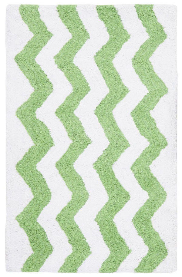 Plush Master Bath Pmb727 Chevron  Hand Tufted 100% Cotton Rug Key Lime