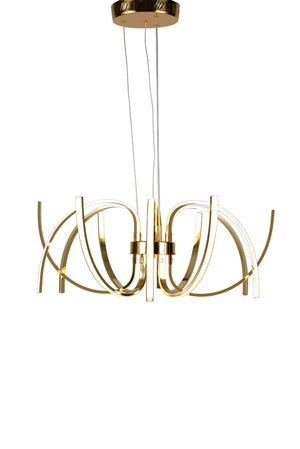 Bethel Gold LED Chandelier in Aluminum