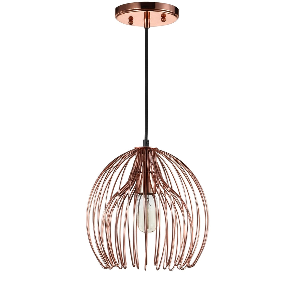 Deena Pendant Lamp: Stunning Copper Finish, Adjustable Height, and Soft Illumination for Living Rooms