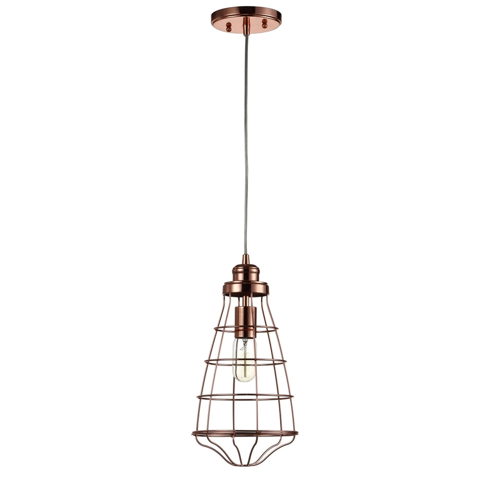 Henni Pendant Light - Stylish Copper Industrial-Chic Fixture for Living Room & Lounge Areas