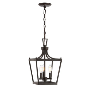 Larton 3-Light Pendant Light - Classic Lantern Design with Adjustable Hanging Length for Any Space