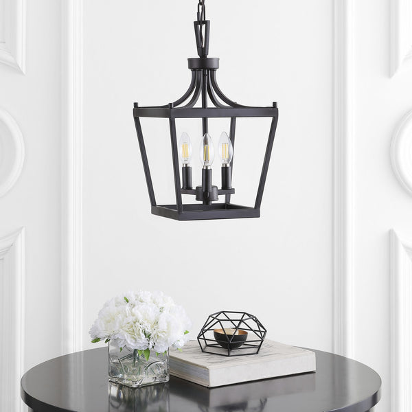 Larton 3-Light Pendant Light - Classic Lantern Design with Adjustable Hanging Length for Any Space