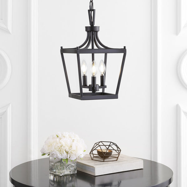 Larton 3-Light Pendant Light - Classic Lantern Design with Adjustable Hanging Length for Any Space