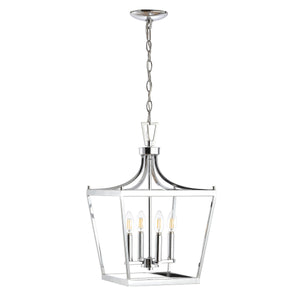 Nichi 4-Light Pendant: Elegant Pagoda-Style Lantern in Oil Rubbed Bronze for Stylish Interiors