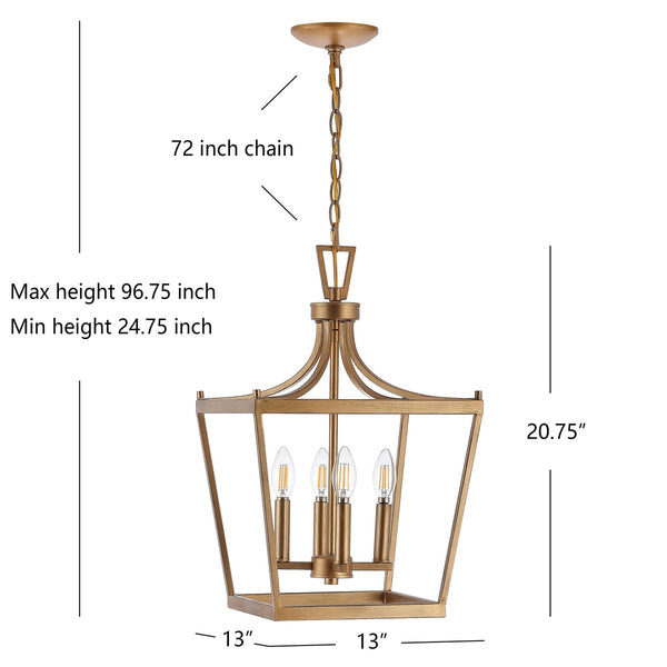 Nichi 4-Light Pendant: Elegant Pagoda-Style Lantern in Oil Rubbed Bronze for Stylish Interiors