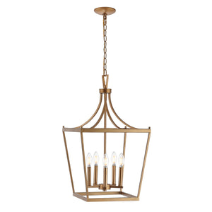 Kenris 5-Light Metal Pendant - Chic Pagoda-Style Lantern with Oil-Rubbed Finish for Stunning Illumination