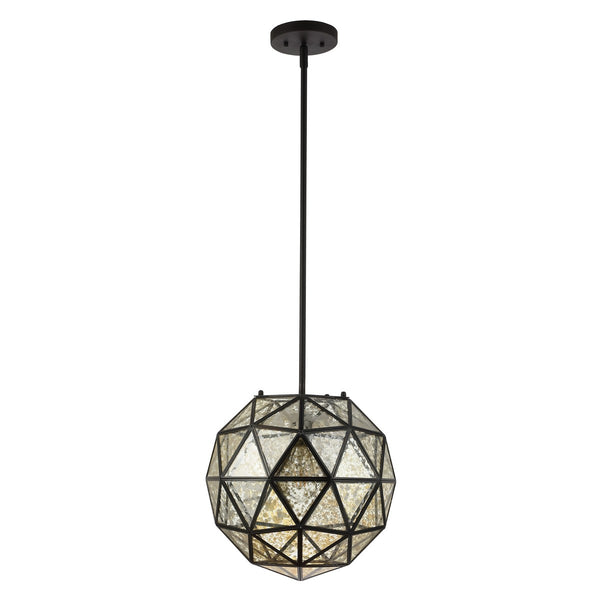 Henlin Pendant Light - Dazzling Geometric Glass Design with Black Outline for Stunning Interiors
