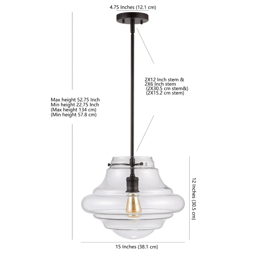 Safavieh Oslen Pendant in Oil Rubbed Bronze PND4115A