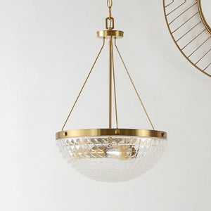 Safavieh Thorin Pendant Brass Gold/Clear Glass Metal / Glass PND4131A