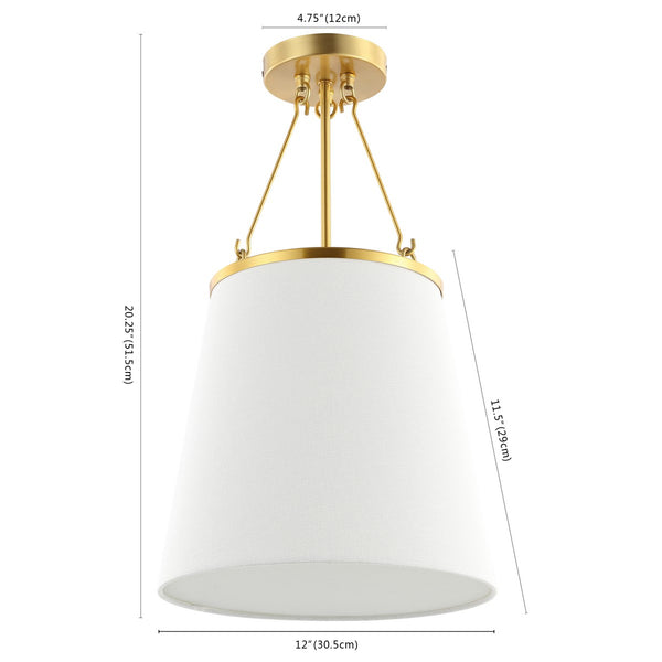 Safavieh Valor Pendant Gold Metal / Fabric / Acrylic PND4133A