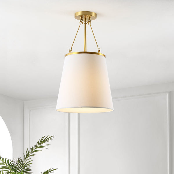 Safavieh Valor Pendant Gold Metal / Fabric / Acrylic PND4133A