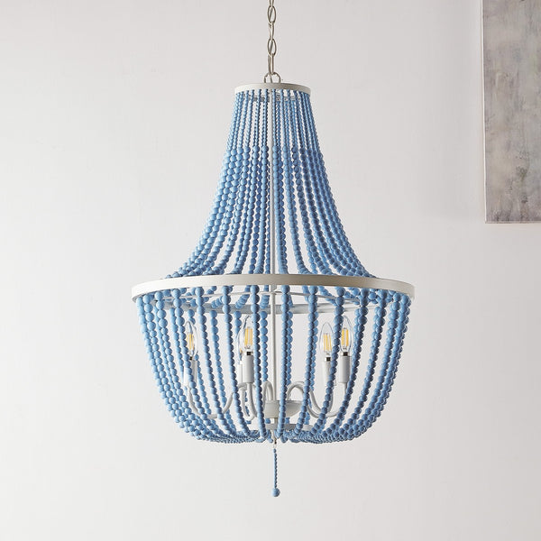 Safavieh Elanie Pendant Blue Wood Beads PND4140A