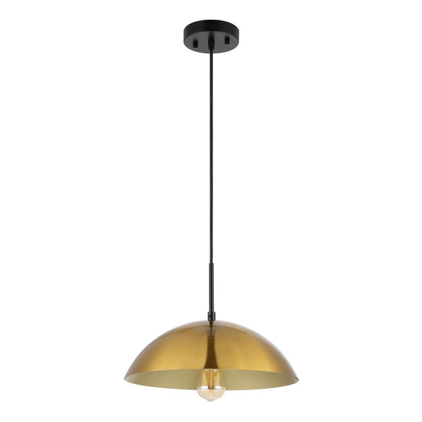 Safavieh Jorden, 14 Inch, Brass/Black, Iron Pendant Brass / Black Metal PND4157A