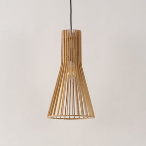 Safavieh Sonjay, 9.75 Inch, Natural, Mdf Wood/Iron Extendable Pendant Natural Wood PND4161A