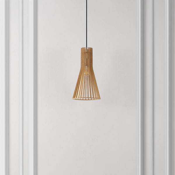 Safavieh Sonjay, 9.75 Inch, Natural, Mdf Wood/Iron Extendable Pendant Natural Wood PND4161A