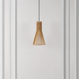 Safavieh Sonjay, 9.75 Inch, Natural, Mdf Wood/Iron Extendable Pendant Natural Wood PND4161A