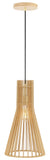 Safavieh Sonjay, 9.75 Inch, Natural, Mdf Wood/Iron Extendable Pendant Natural Wood PND4161A