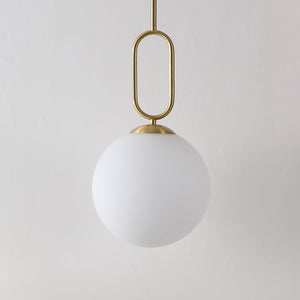 Safavieh Danva, 10 Inch, Brass, Iron/Glass Extendable Pendant Brass Metal / Glass PND4178A