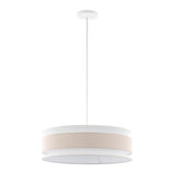 Safavieh Nolana, 20 Inch, Cream/White, Fabric/Iron Extendable Pendant Cream / White Fabric PND4213A