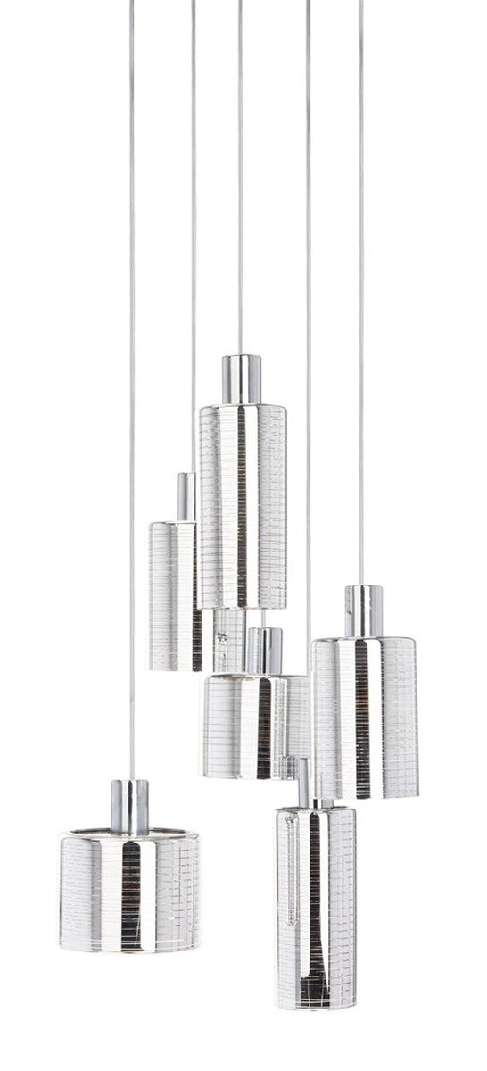 Narin Pendant Light - Modern Chrome Elegance with Adjustable Height for Stunning Illumination