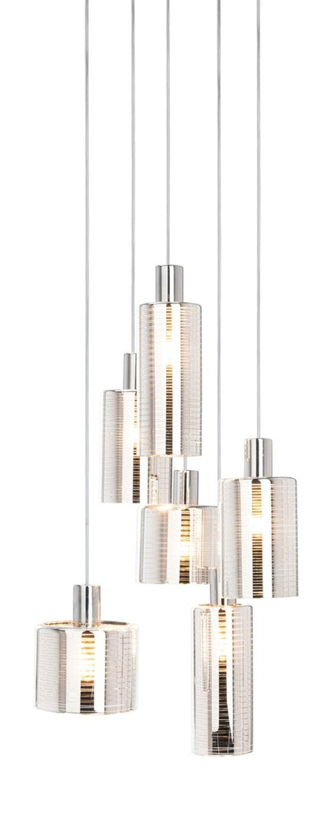 Narin Pendant Light - Modern Chrome Elegance with Adjustable Height for Stunning Illumination