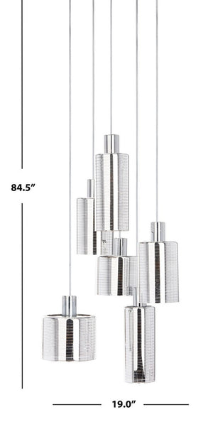 Narin Pendant Light - Modern Chrome Elegance with Adjustable Height for Stunning Illumination