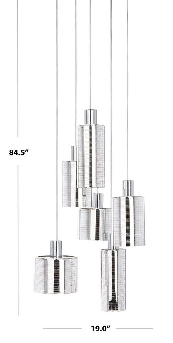 Narin Pendant Light - Modern Chrome Elegance with Adjustable Height for Stunning Illumination