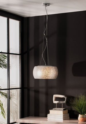 Bakari Pendant Light - Luxurious Chrome Crystal Chandelier for Modern Homes, Adjustable Height Design