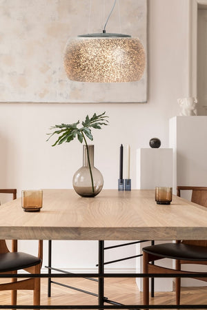 Bakari Pendant Light - Luxurious Chrome Crystal Chandelier for Modern Homes, Adjustable Height Design